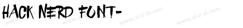 Hack Nerd Font字体转换